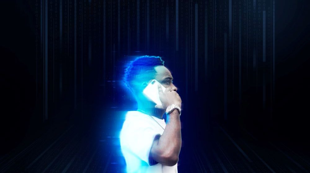 man-using-smartphone-with-neon-effect-background What does the future of Virtual Reality (VR) hold?