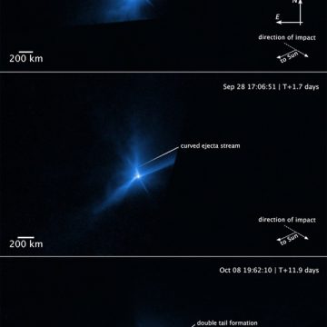 Hubble Captures Aftermath of DART Spacecraft Slamming into Asteroid