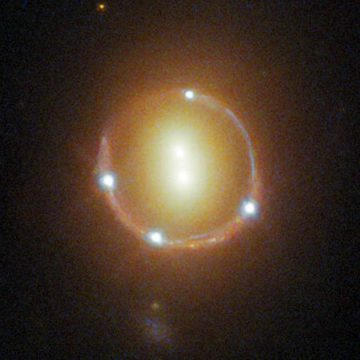 Weird dark matter waves seem to warp the light from distant galaxies