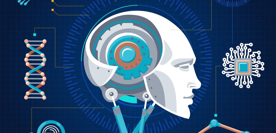 Hi-Tech Technology Concept Mind-Controlled Robots: New Graphene Sensors Are Turning Science Fiction Into Reality