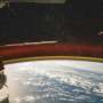 Earth’s atmospheric glow can be seen from the International Space Station