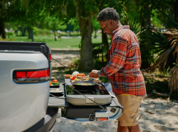 Rivian launches smaller $1,400 camp kitchen, 5 years after initial demo