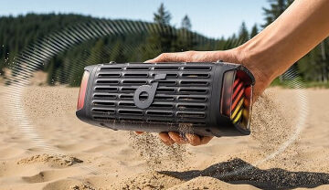 Anker’s new outdoor wireless speaker vibrates to shake off dust and sand