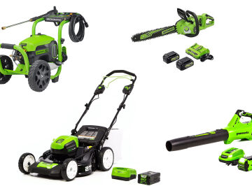 Walmart is blowing out Greenworks electric mowers, blowers, pressure washers and other yard tools