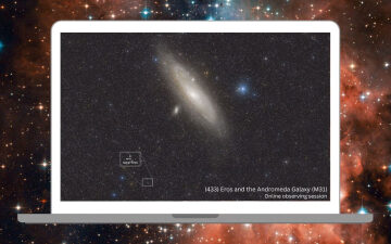 Watch live as near-Earth asteroid Eros buzzes the Andromeda Galaxy on Nov. 30 (video)
