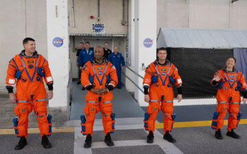 Artemis 2 moon astronauts rehearse for launch day (photos)