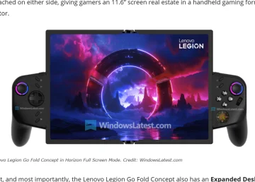 Lenovo’s new folding handheld gaming tablet thing is ridiculous