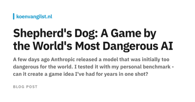 shepherds-dog-a-game-by-the-most-dangerous-ai-model.png Shepherd’s Dog: A Game by the Most Dangerous AI Model