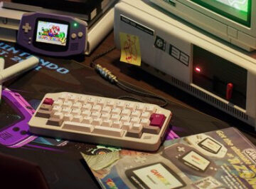 This compact mechanical keyboard looks like a love letter to the Game Boy Advance