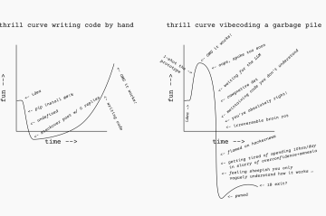 Vibecoding isn’t as fun as writing code by hand