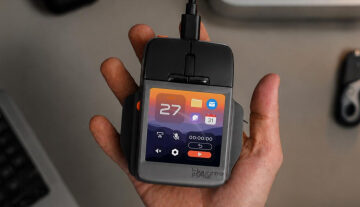 The Super Mouse puts a touchscreen macro pad under your hand